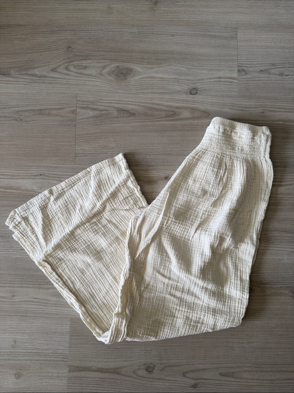 Lotus and Luna Cream Gauze Pull-On Pants